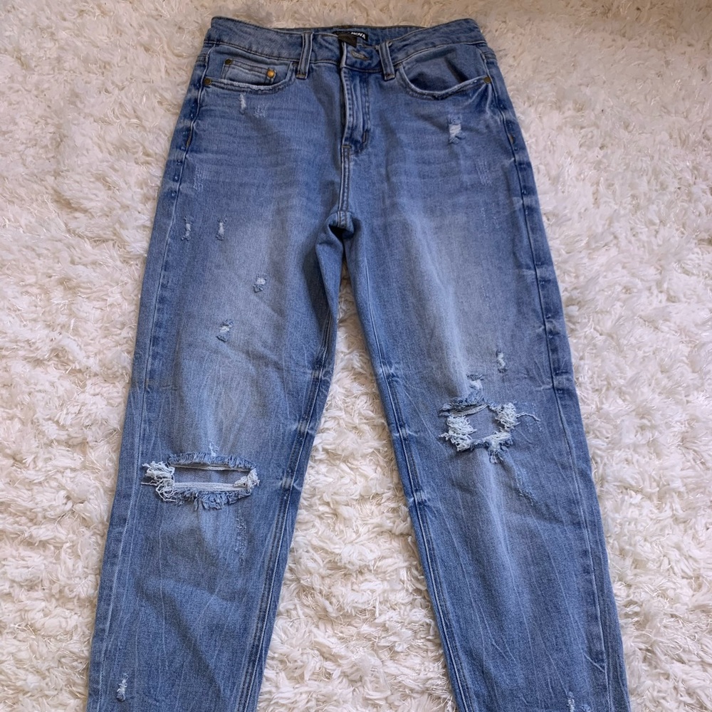 Ripped mom jeans